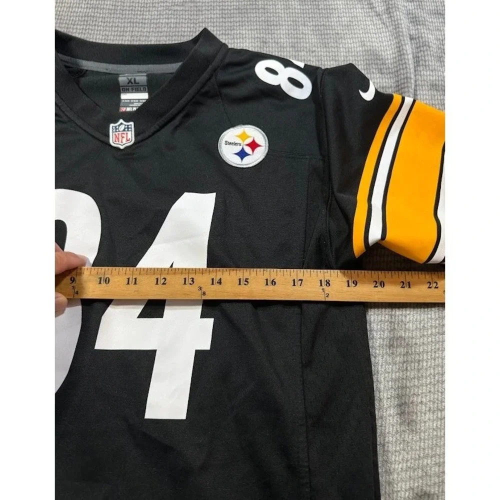 Nike Pittsburgh Steelers Antonio Brown #84 On Field Youth‎ Jersey Black XL 18-20